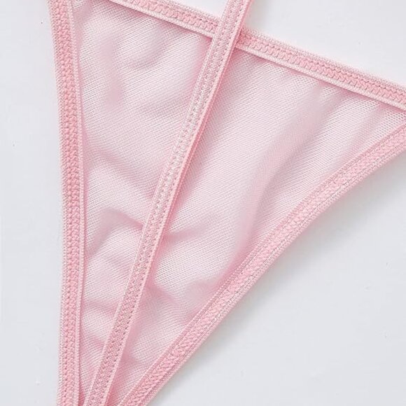 WOMEN SEXY LINGERIE SET MEDIUM UNDERWEAR SLEEPWEAR LACE DRESS BODYSUIT TEDDY - Picture 4 of 5